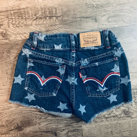 Levi's Other - NWOT Levi’s Denim Stars Shorts Adjustable waist